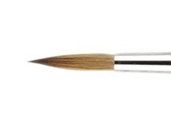 Princeton Series 7050 Kolinsky Sable Brush Short Handle Round #6