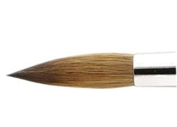 Series 7050 Short Handled Kolinsky Sable Brushes size 3/0, round (pack of  3) 