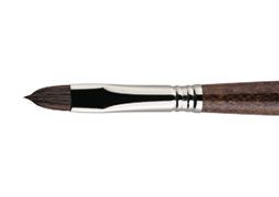 Escoda Versatil Synthetic Kolinsky Sable Short Handle Brush Filbert #16
