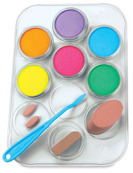 PanPastel Soft Pastels Set of 6 (with palette) - Pearlescent Colors