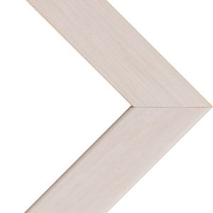 Denver .75” Wood Frame with acrylic glazing and cardboard backing 24x36" - White Wash