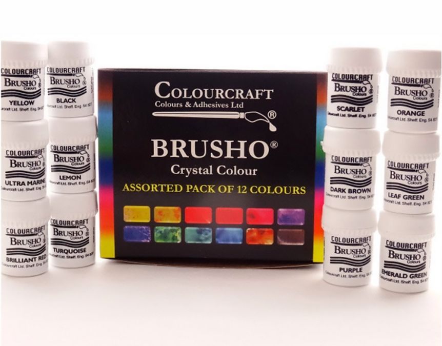 Brusho Crystal Color Colorfin-brusho Crystal Color Watercolor Ink Crystals  Watercolor Crystals Mixed Media Brusho Colours -  Canada