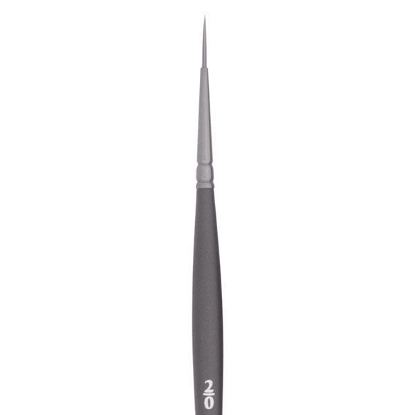 Jack Richeson Grey Matters Series 9833 Short Handle # 2/0 Synthetic Watercolor Liner