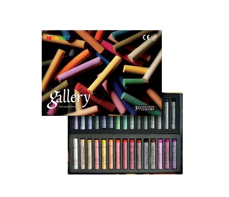 Mungyo Gallery Extra-Fine Soft Pastels Cardboard Box Set of 30 - Assorted Colors