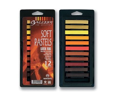 Mungyo Gallery Standard Soft Pastels Set of 12 - Earth Tones