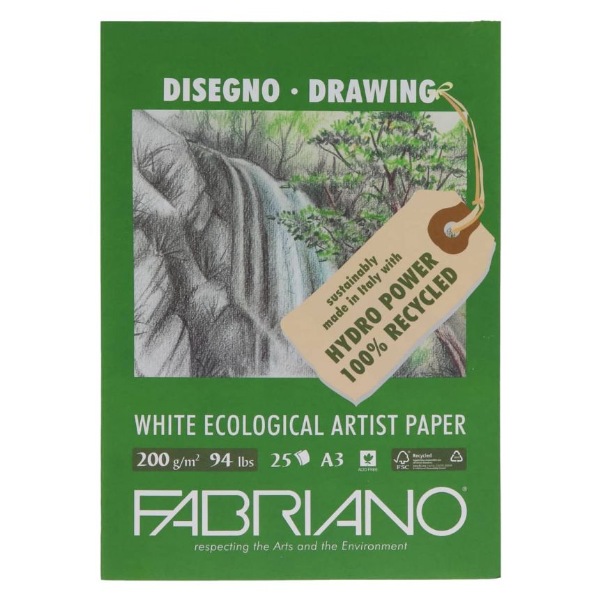 Fabriano Ecological Artist Drawing Roll - 59 x 11 Yards, Roll