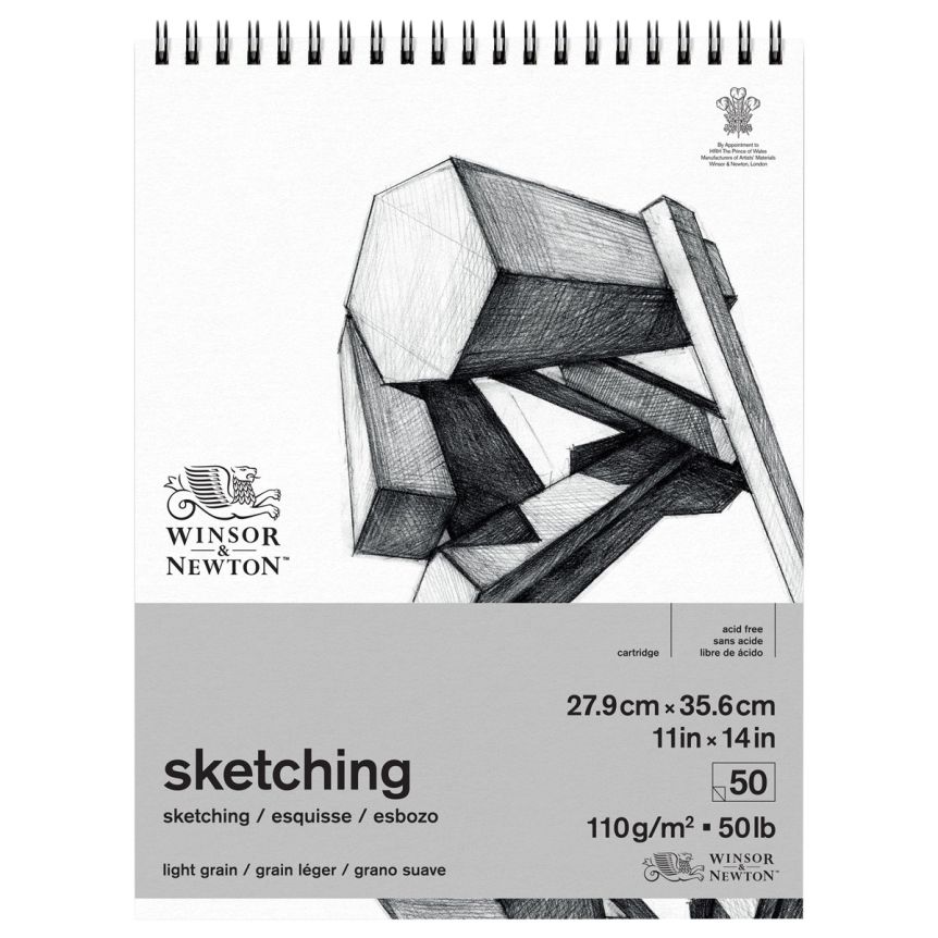 Winsor & Newton Sketching Spiral Pad 50 lb (50-Sheets) 11x14 