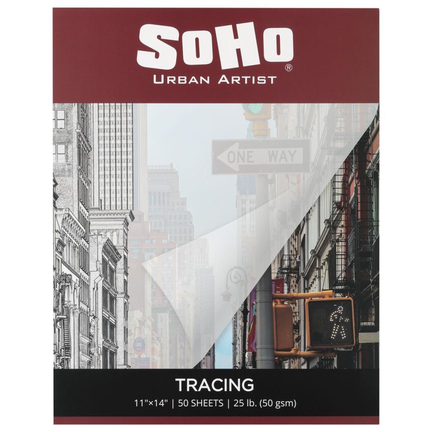 SoHo 50 GSM Tracing Paper Pad 11x14in 50-Sheets