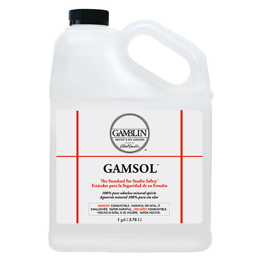 Gamblin Gamsol 1 Gallon (128oz), Odorless Mineral Spirits
