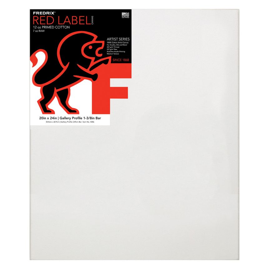 Fredrix Red Label Medium Tooth Gallery Wrap - 20" x 24" (Single)