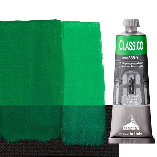 Classico Oil Color 60 ml Tube - Permanent Green Light