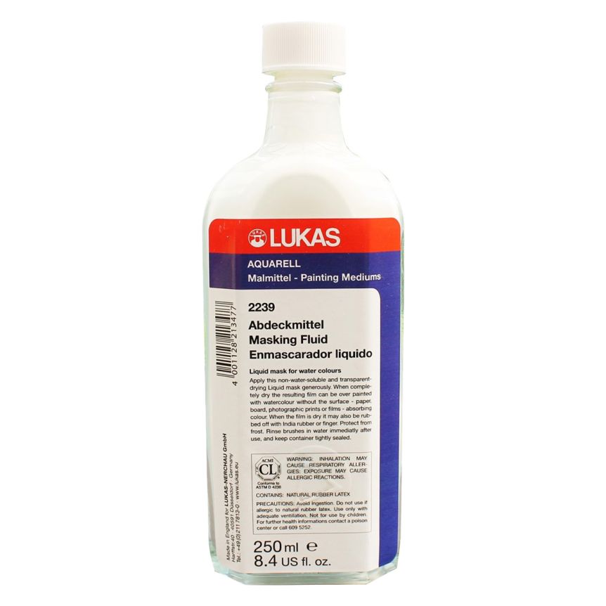 LUKAS Aquarell Watercolor Medium - Masking Fluid, 250 ml Bottle
