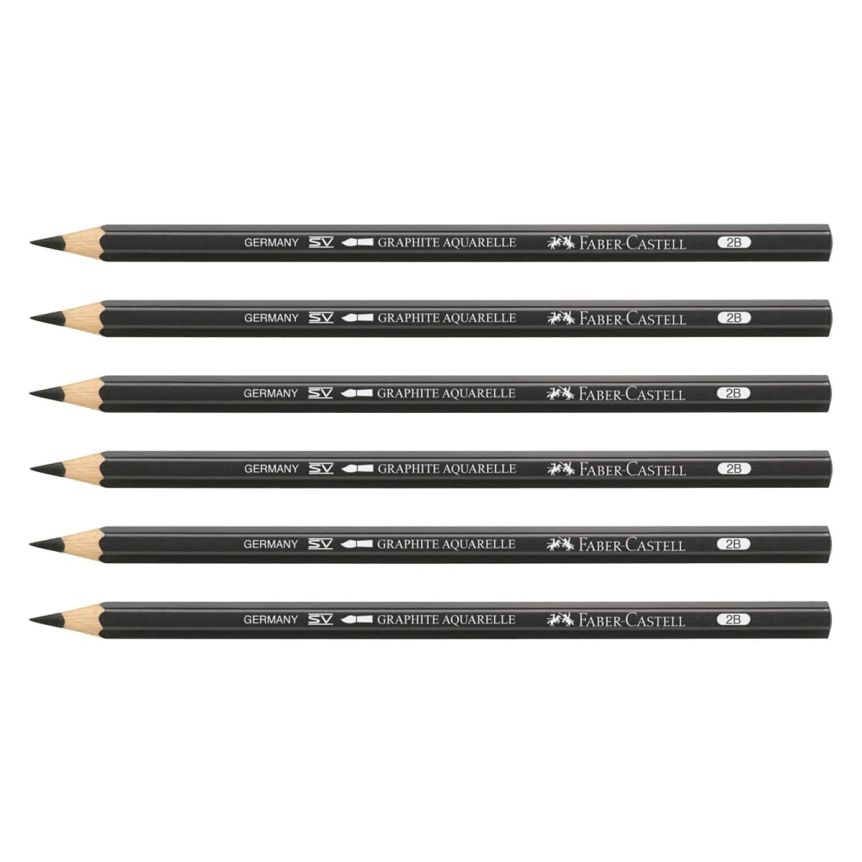 Faber-Castell Graphite Aquarelle Pencil - 2B (Box of 6)