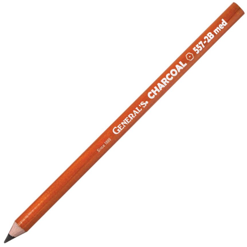 General’s Charcoal Pencil - Medium, 2B