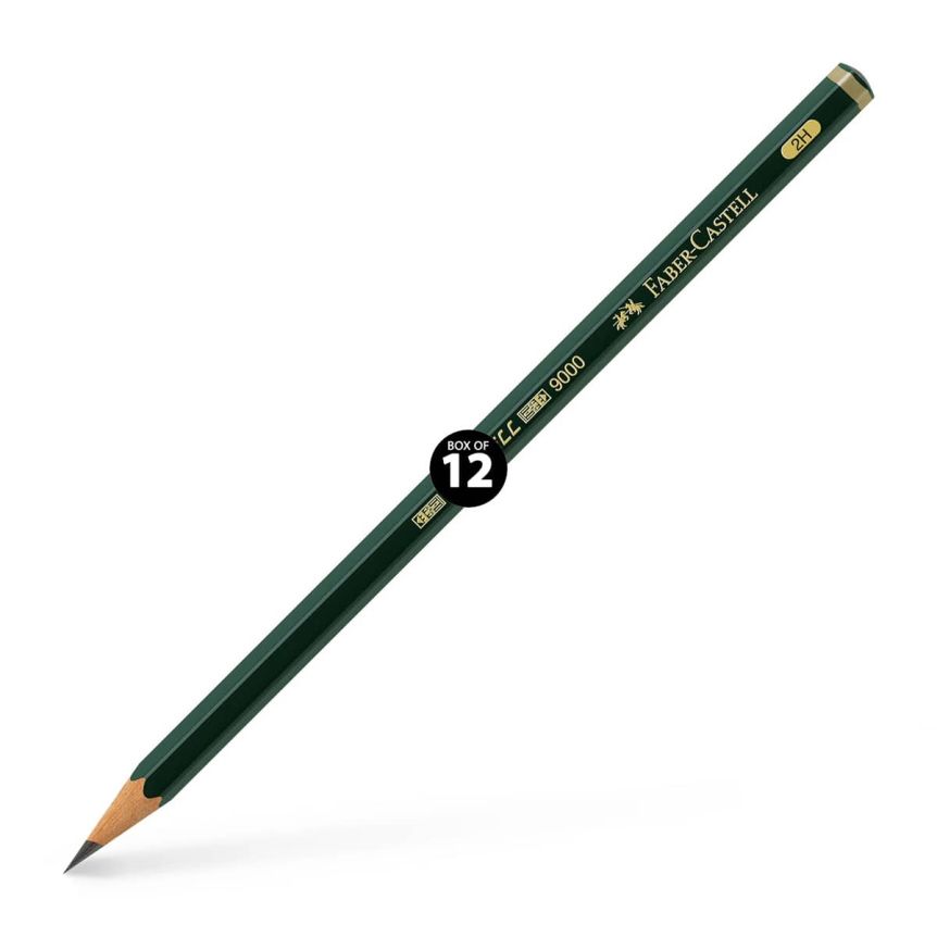 Faber-Castell 9000 Graphite Pencil - 2H (Box of 12)
