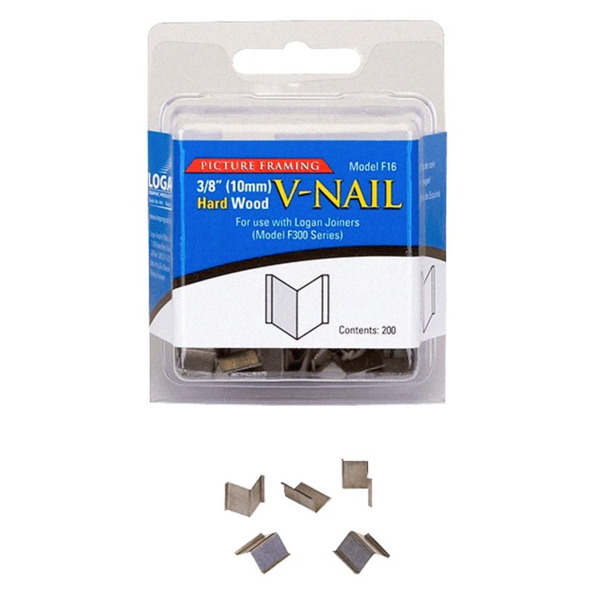 Logan 3/8" Hard Wood VNails (200 Count) Jerry's Artarama
