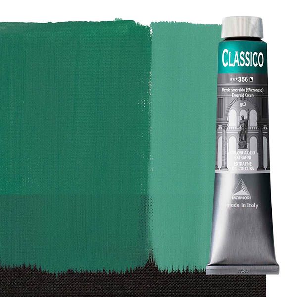 Maimeri Classico Oil Color 200 ml Tube - Emerald Green