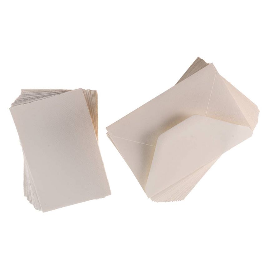 Fabriano Medioevalis Flat Blank Cards & Envelopes - 4-1/2"x6-3/4" (Box of 20)