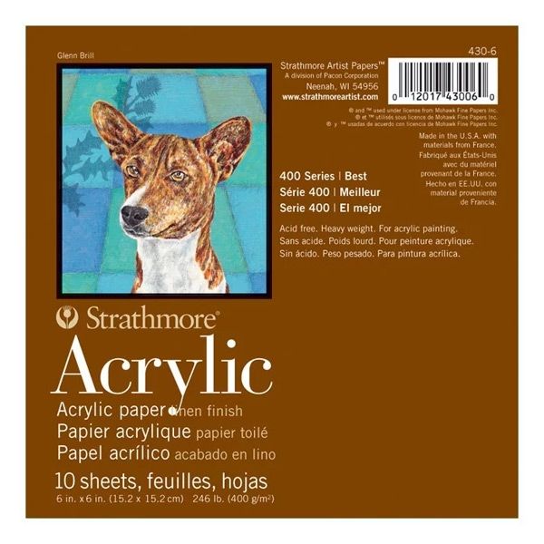 Strathmore 400 Series Acrylic Pad 12x12" 10 Sheets