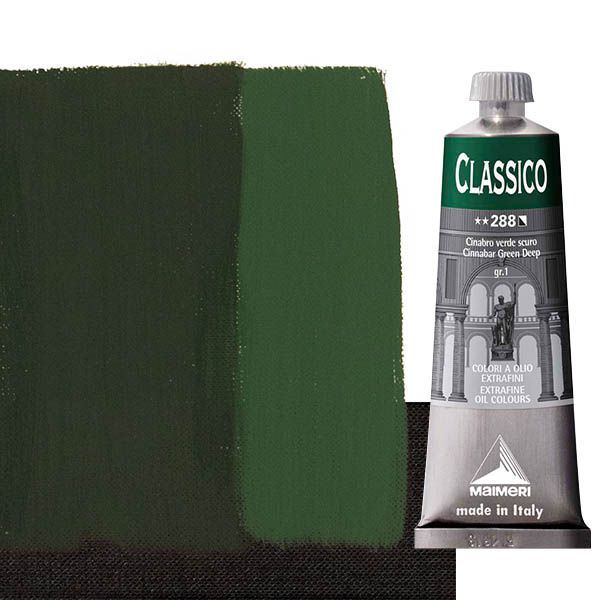 Maimeri Classico Oil Color 60 ml Tube - Cinnabar Green Deep