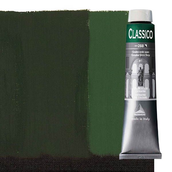 Maimeri Classico Oil Color 200 ml Tube - Cinnabar Green Deep
