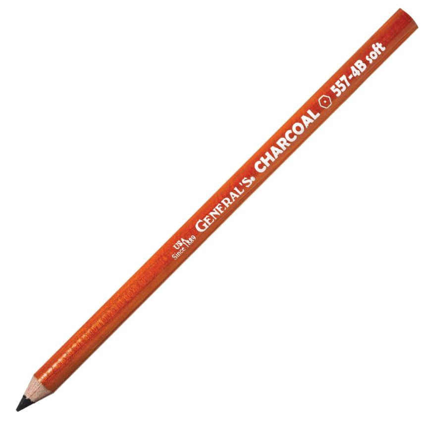 General's Charcoal Pencil - Soft, 4B