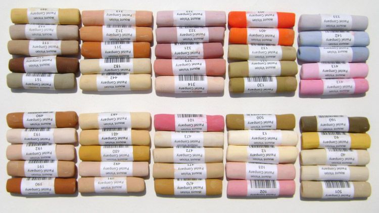 Mount Vision Soft Pastels Set of 50 - Portrait Colors
