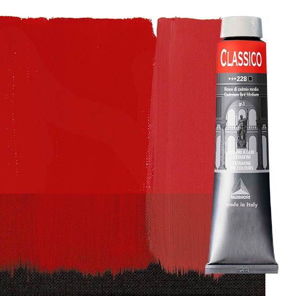 Maimeri Classico Oil Color 200 ml Tube - Cadmium Red Medium