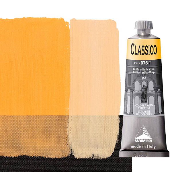 Maimeri Classico Oil Color 60 ml Tube - Brilliant Yellow Deep