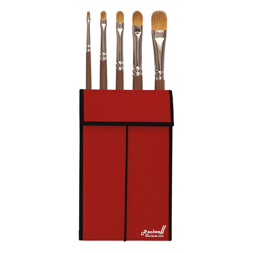 Raphael Red Sable Oil Color Travel Brush Sets