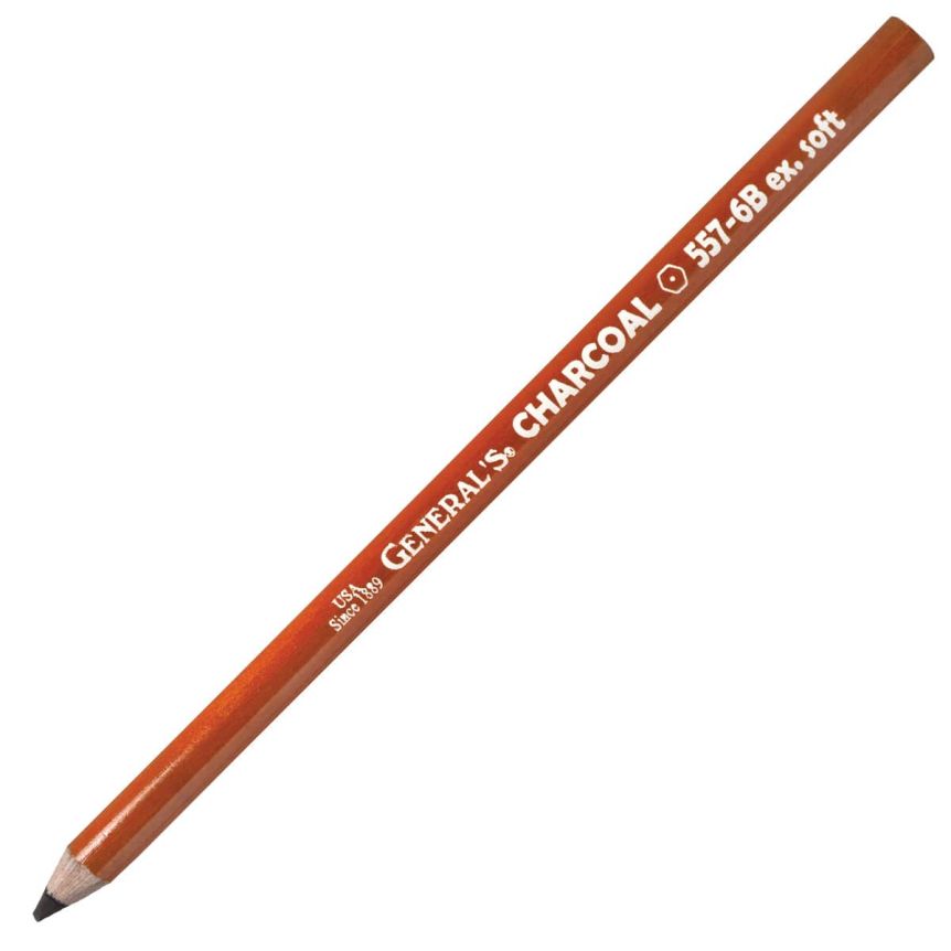General's Charcoal Pencil - Extra Soft, 6B