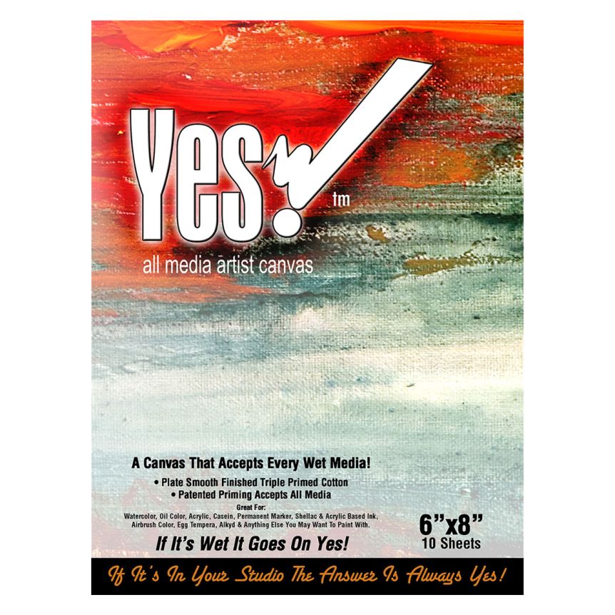 Yes! All Media Cotton Canvas Pad 6x8" 10 Sheets