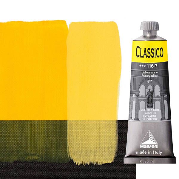 Maimeri Classico Oil Color 60 ml Tube - Primary Yellow