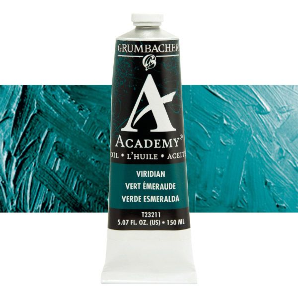 Grumbacher Academy Oil Color 150 ml Tube - Viridian Hue