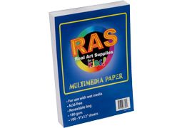 RAS Kids Art Resealable Multi-Media Paper Packs 100 sheets