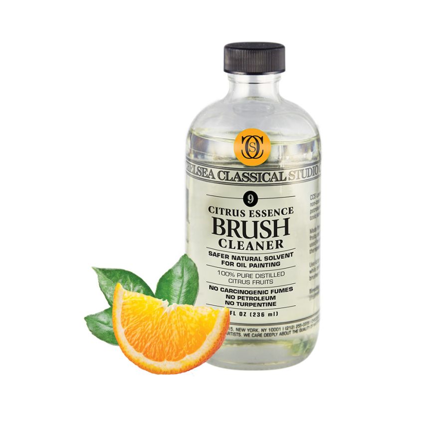 Chelsea Classical Studio Lavender Essence Brush Cleaner For Making  Paintbrush Hair Subtle Maintaining Maximum Working Quality - [2 oz. Bottle]  