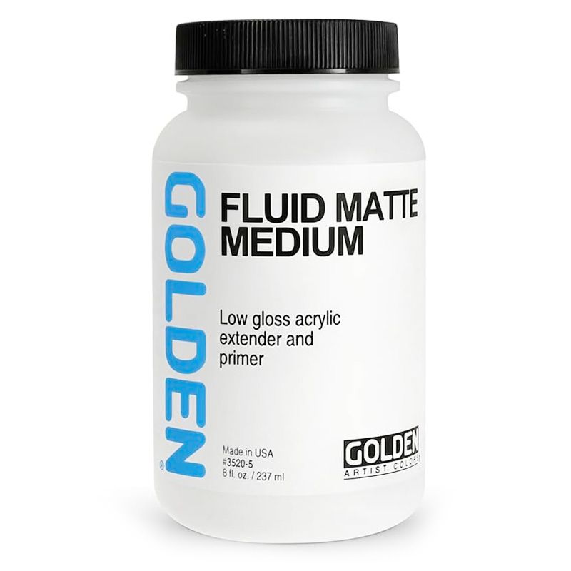 Golden Fluid Matte Medium, 8oz Jar (237ml)