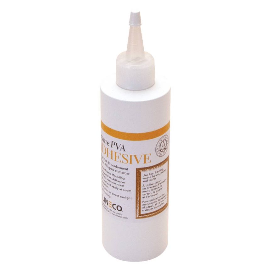 LINECO Neutral pH Adhesive 8 Oz, Acid-Free, All-purpose Glue, Dries Clear  and Re