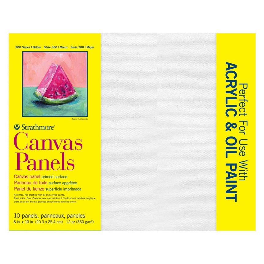 Strathmore 300 Series Canvas Panel 8x10", 10-Pack