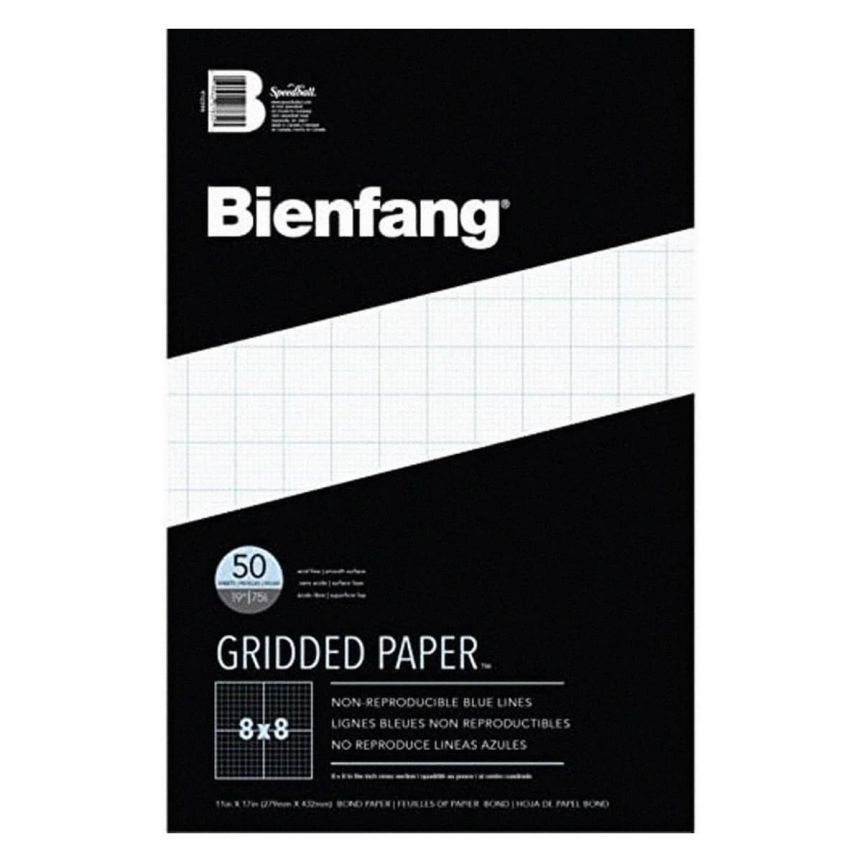 Bienfang Gridded Paper 8"x8" Grid, 11"x17"
