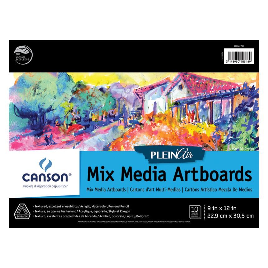 Canson Plein Air Mixed Media Pad 9x12"