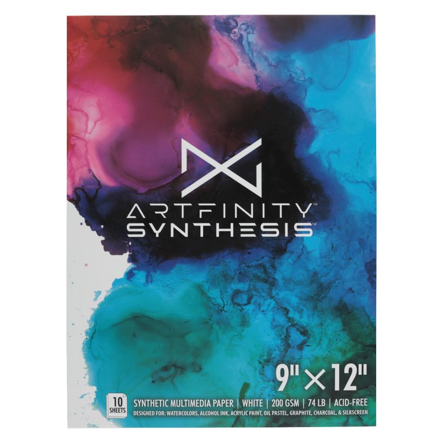 Artfinity Synthesis Multimedia Watercolor Paper Pad, 9x12", 10 Sheets
