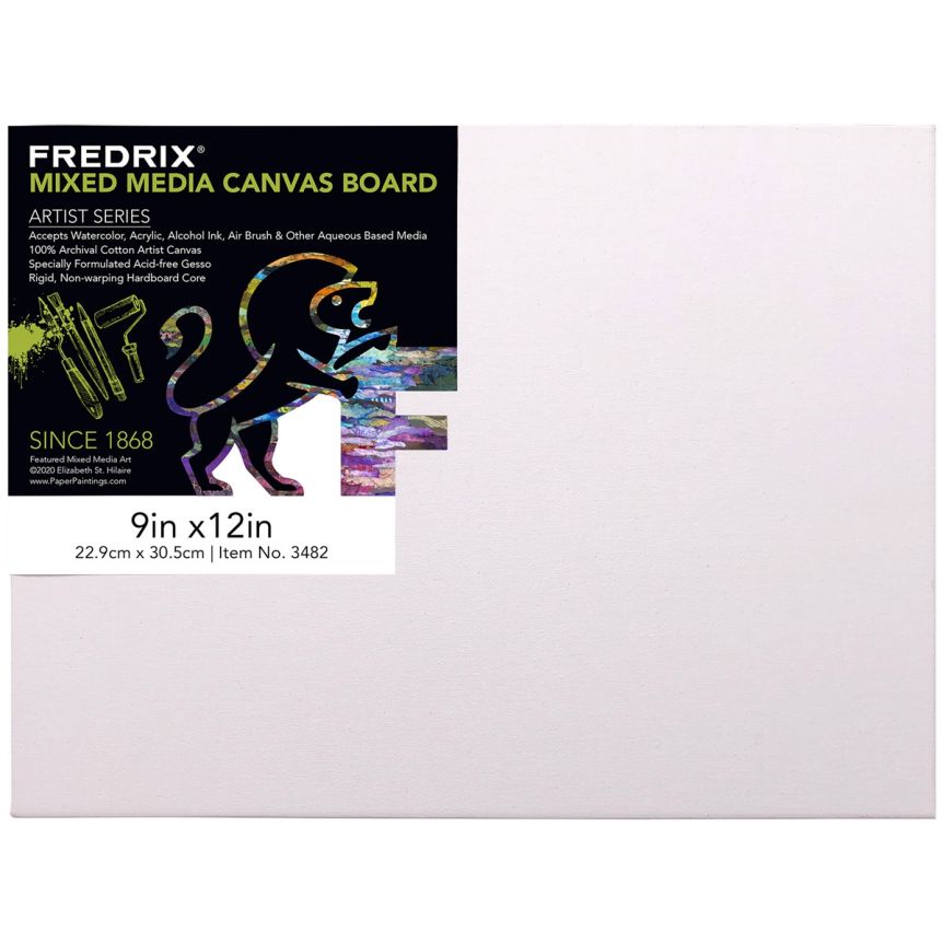 Fredrix Mixed Media Canvas Board 9x12