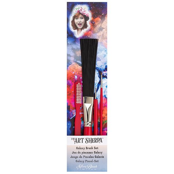 The Art Sherpa 4Pc Galaxy Short Handle Brush Set