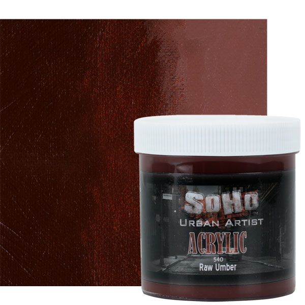 SoHo Urban Artists Heavy Body Acrylic - Raw Umber, 500ml