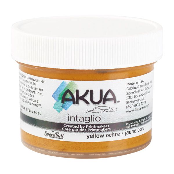 Akua Intaglio Ink 2oz - Yellow Ochre