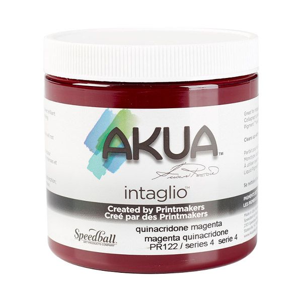 Akua Intaglio Ink 8oz - Quinacridone Magenta