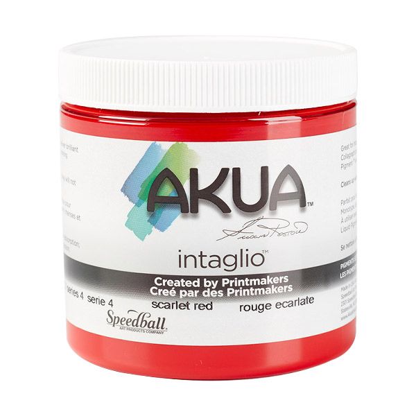 Akua Intaglio Ink 8oz - Scarlet Red