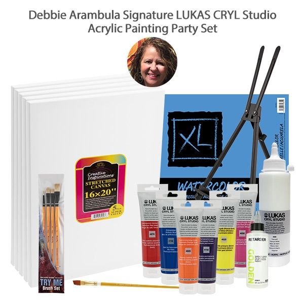 Debbie Arambula Signature LUKAS CRYL Studio Painting Party Set