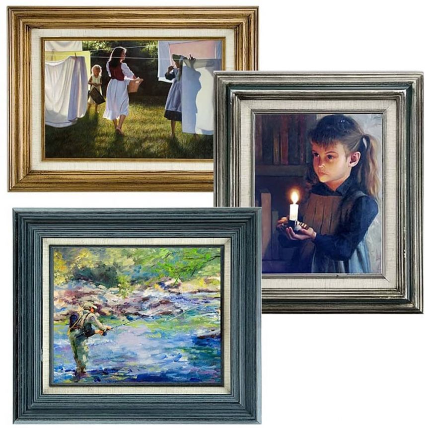 Canvas Frame, 8 X10 inch Stretcher Bars Wood Kits with Accessories for Oil Painting and Picture Wall Art